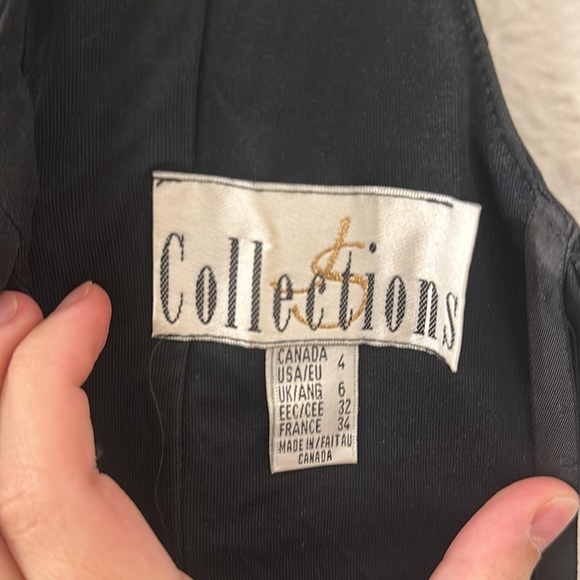 JS Collections Black Satin Dress - Picture 8 of 8